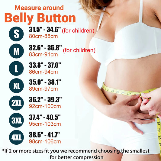 Posture corrector sizing chart