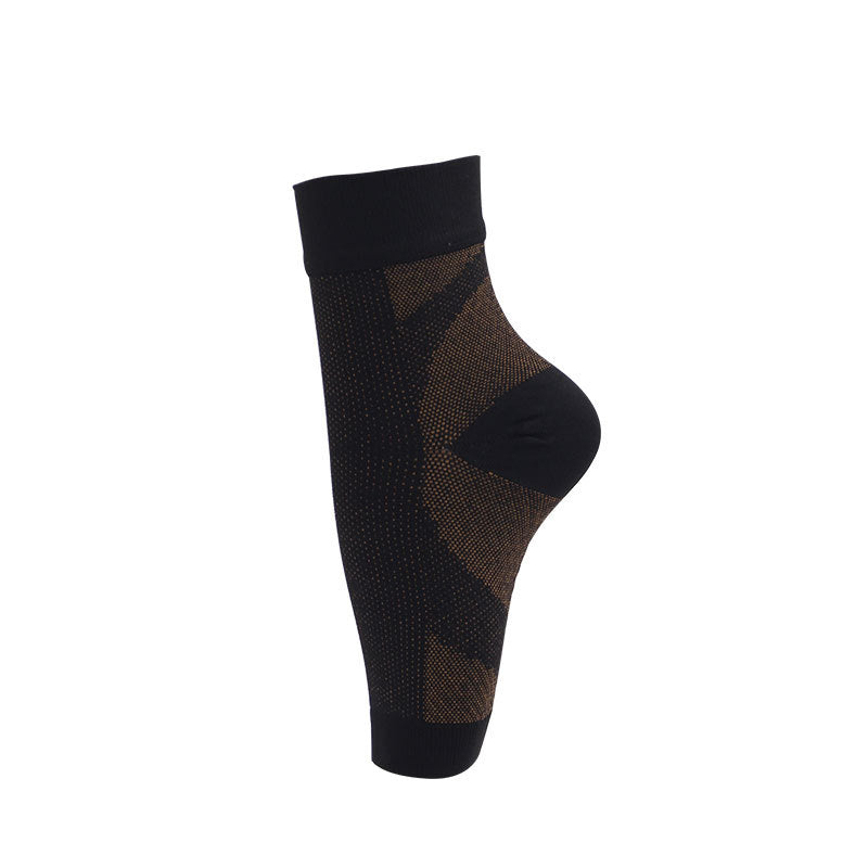 MotionMade compression ankle sleeve product packaging – sold individually with size guide