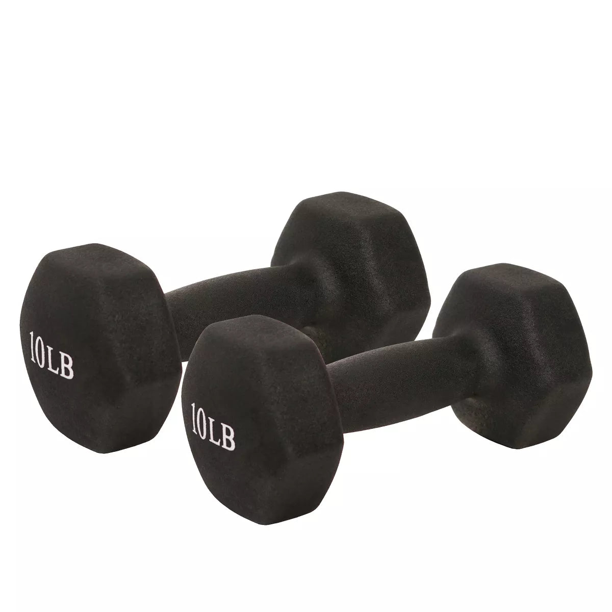 MotionMade neoprene dumbbell set 2, 5 & 10 lbs – soft coated anti-slip weights for home gym