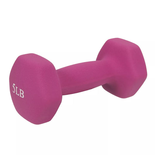 MotionMade neoprene dumbbell set – 2, 5 & 10 lbs fitness weights with non-slip neoprene grip