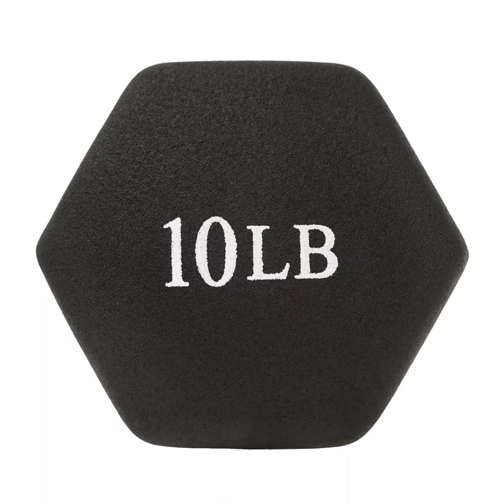 MotionMade neoprene dumbbell set – anti-slip 2, 5 & 10 lbs hand weights for daily fitness