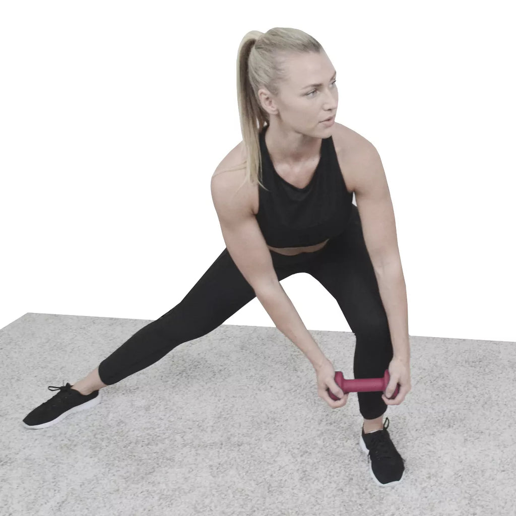 MotionMade neoprene dumbbell set – lightweight 2, 5 & 10 lbs hand weights for aerobics and yoga