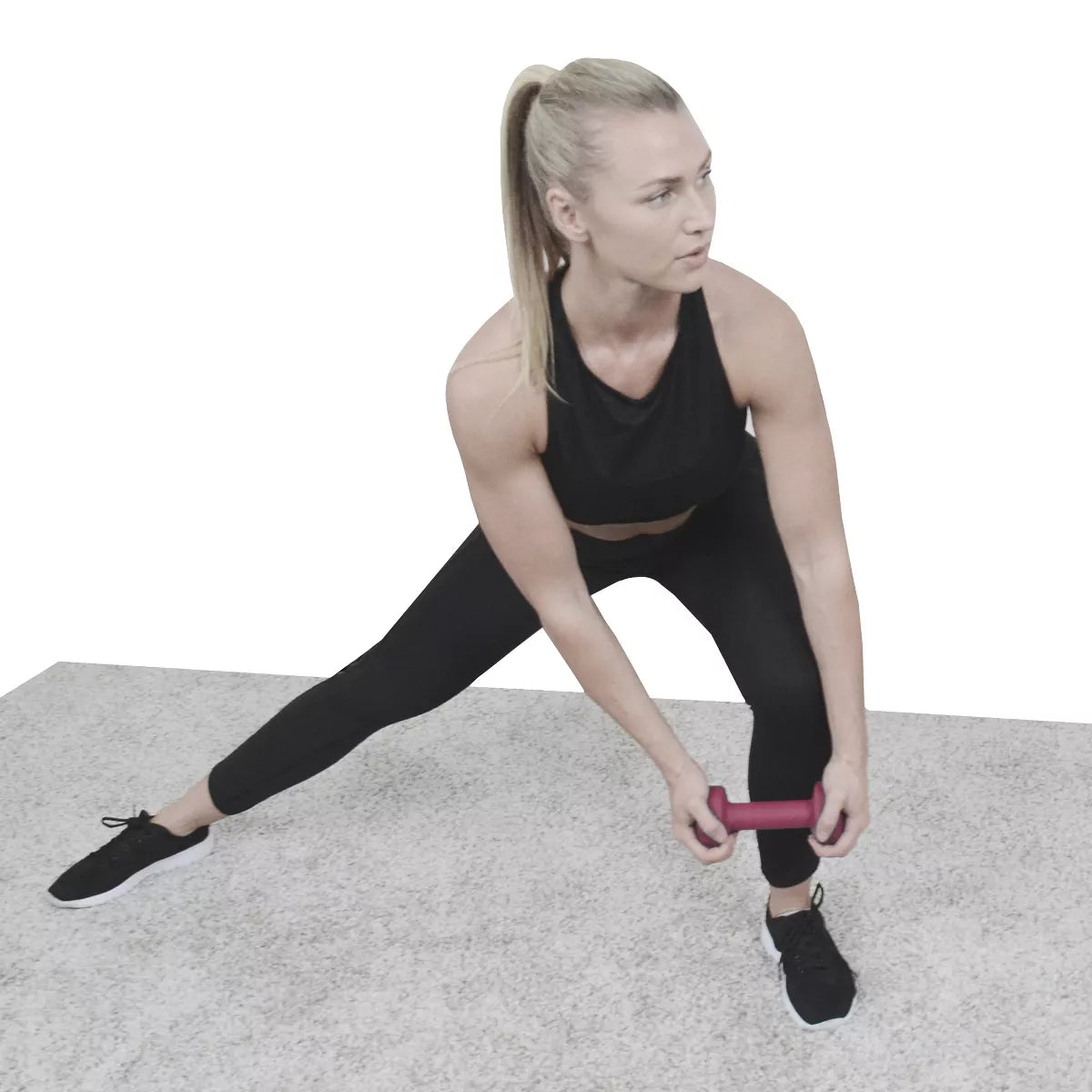 MotionMade neoprene dumbbell set – lightweight 2, 5 & 10 lbs hand weights for aerobics and yoga