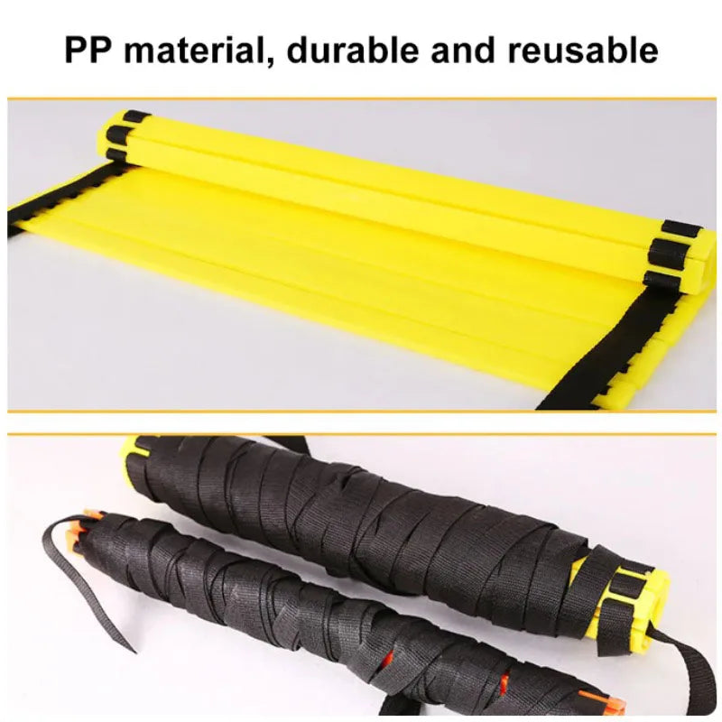 Agility ladder rungs and strap detail