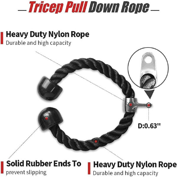 MotionMade home gym cable set – adjustable 4-piece pull-down attachment for full body workouts