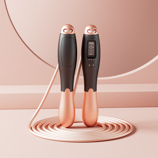MotionMade digital jump rope counter close-up – tracks jumps and calories in real time
