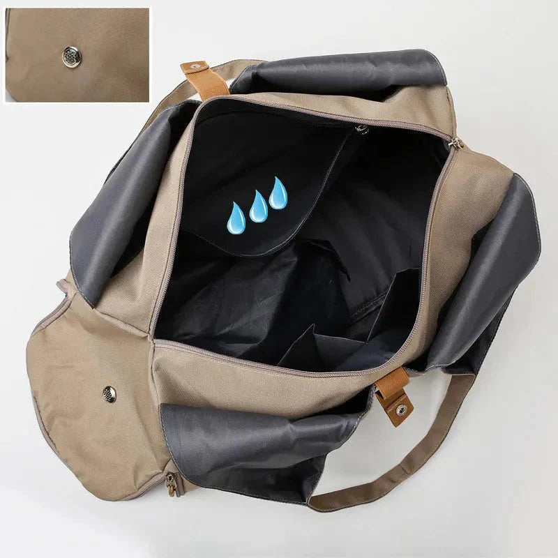 MotionMade women's multi-purpose gym bag – waterproof design with separate shoe compartment